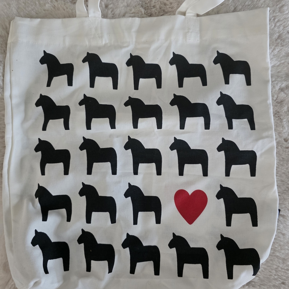 IKEA White and Black Fabric Label